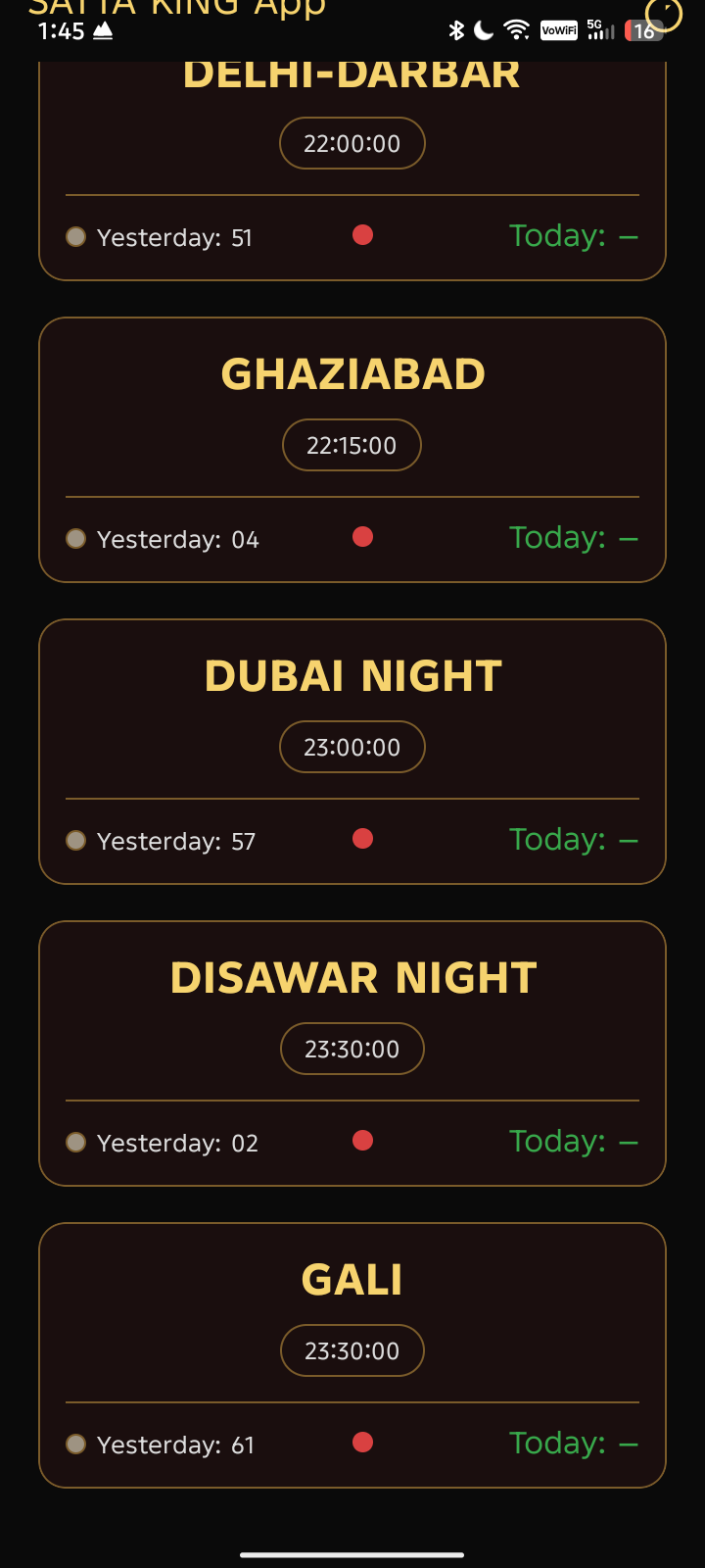 Satta King screenshot 2 – live result, charts and notices