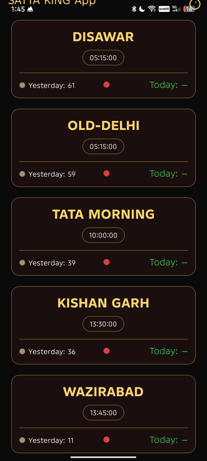 Satta King screenshot 3 – live result, charts and notices